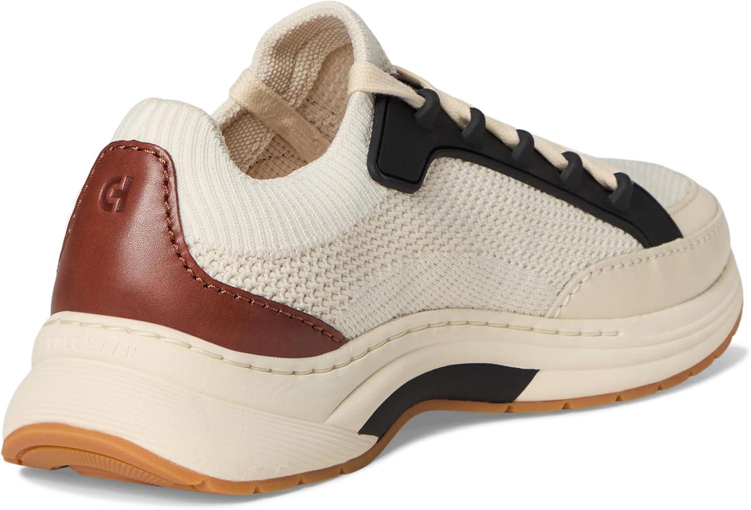 image:imageCole Haan Womens Grandpro Eleena Knit RunnerBirch KnitCh Dk CuoioBlackIvoryCh Oat