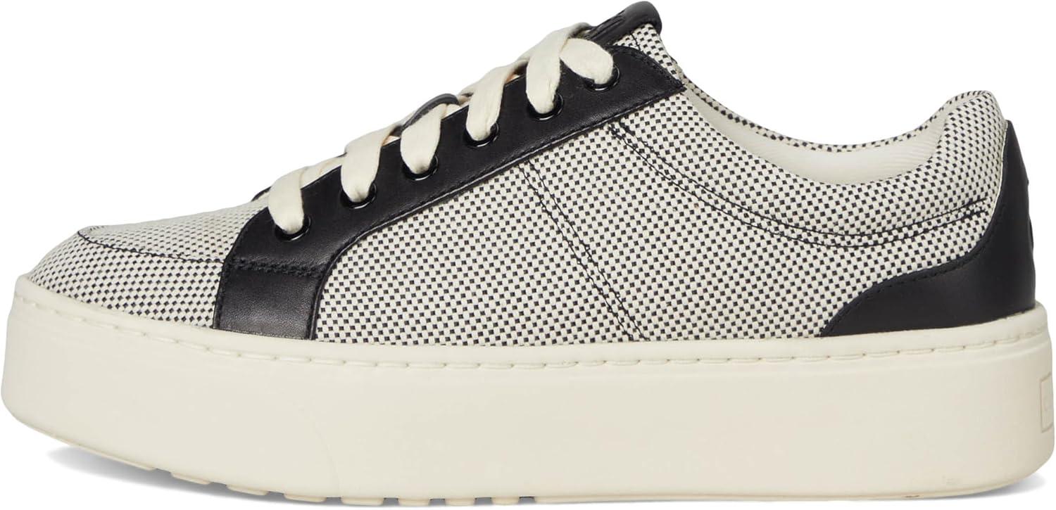 image:imageCole Haan Womens Grandpro Max PlatformIvory CanvasBlack Leather
