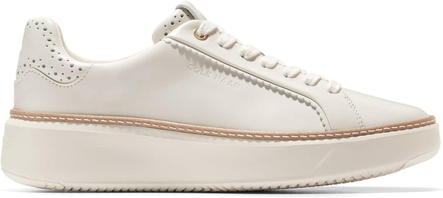 image:imageCole Haan Womens Grandpro Topspin Court SneakerIvory Perf Scallop