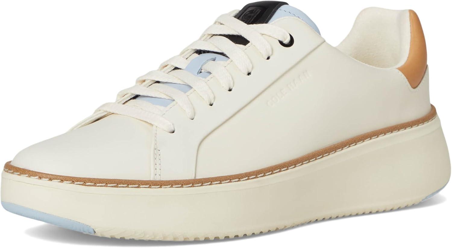 image:imageCole Haan Womens Grandpro Topspin Court SneakerIvoryBiscuitBlue