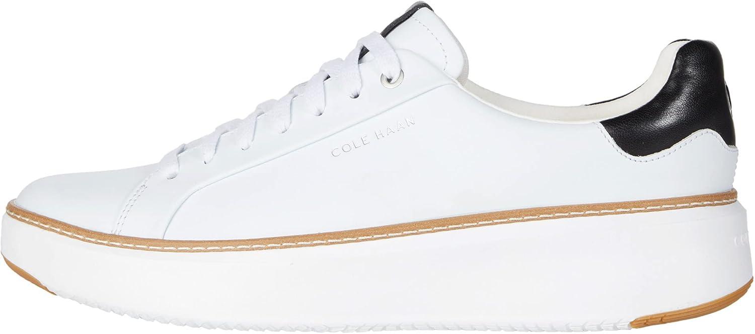 image:imageCole Haan Womens Grandpro Topspin Court SneakerIvoryBlack Leather