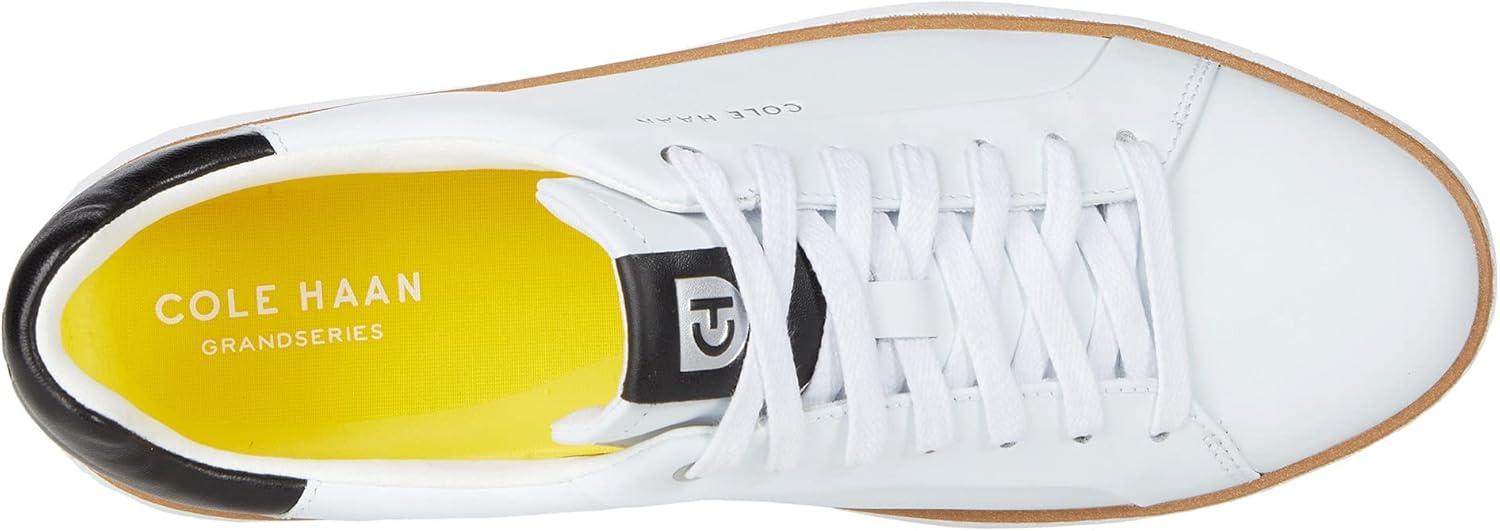 image:imageCole Haan Womens Grandpro Topspin Court SneakerIvoryBlack Leather