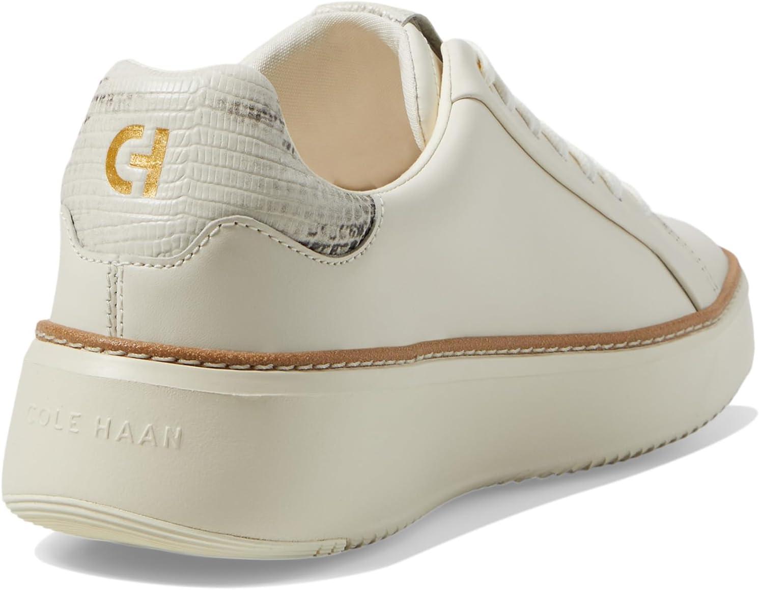 image:imageCole Haan Womens Grandpro Topspin Court SneakerIvoryBlack and Ivory Lizard Print