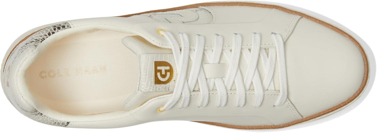 image:imageCole Haan Womens Grandpro Topspin Court SneakerIvoryBlack and Ivory Lizard Print