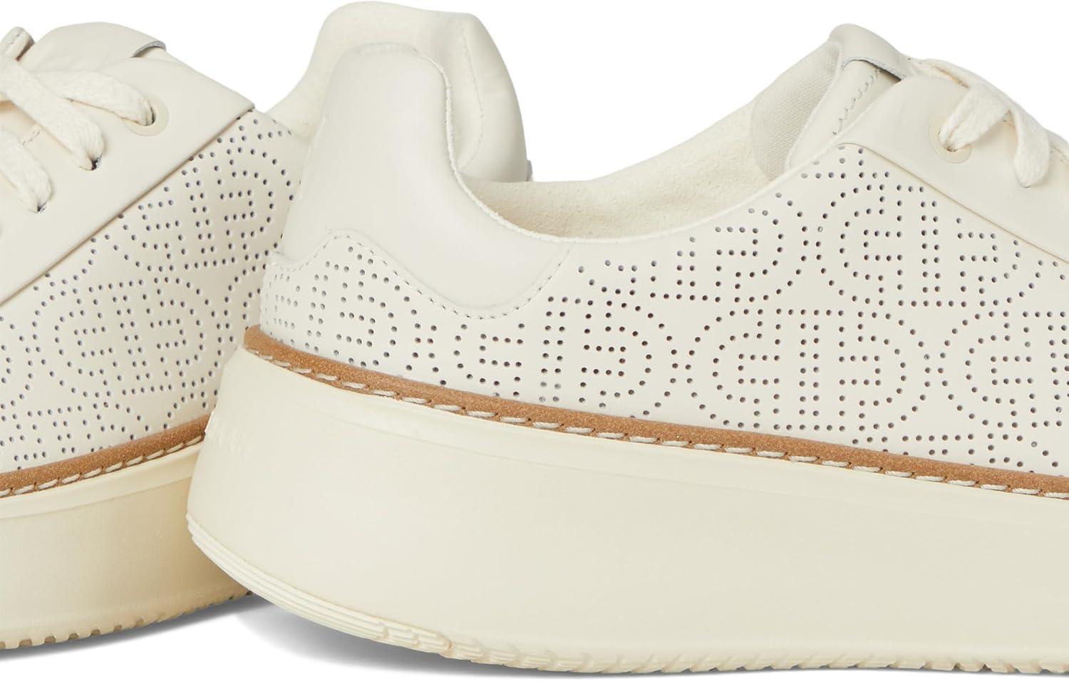image:imageCole Haan Womens Grandpro Topspin Court SneakerIvoryPerforated Leather