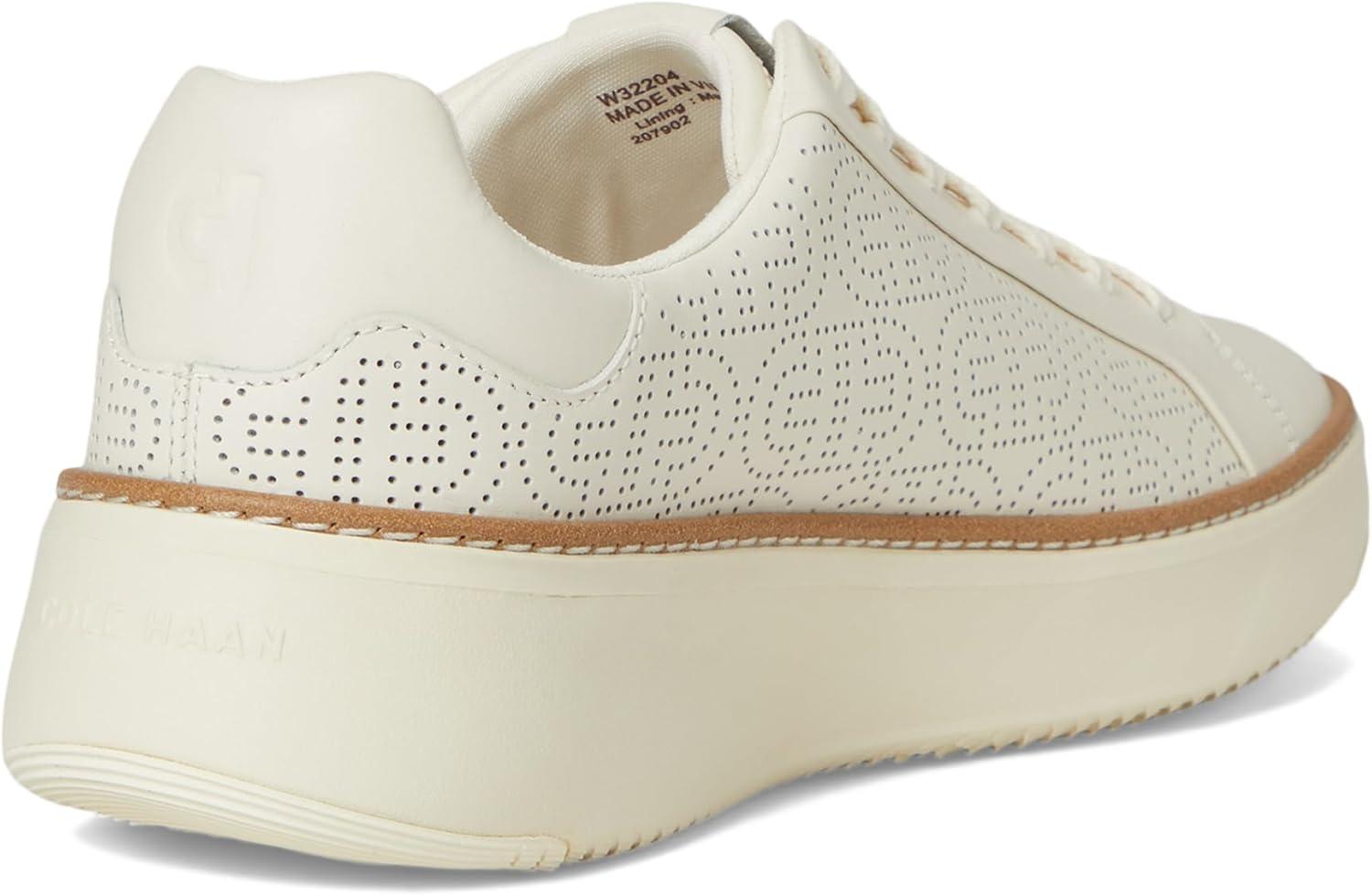 image:imageCole Haan Womens Grandpro Topspin Court SneakerIvoryPerforated Leather