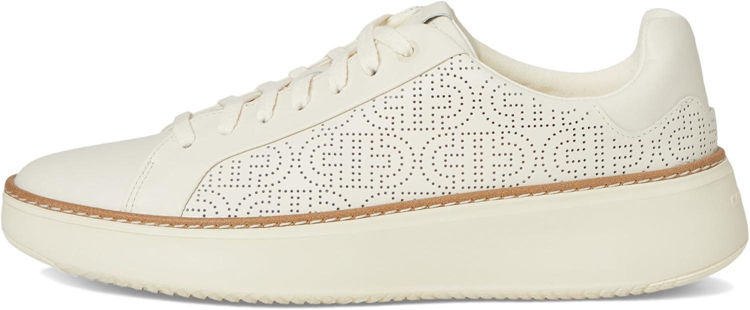 image:imageCole Haan Womens Grandpro Topspin Court SneakerIvoryPerforated Leather
