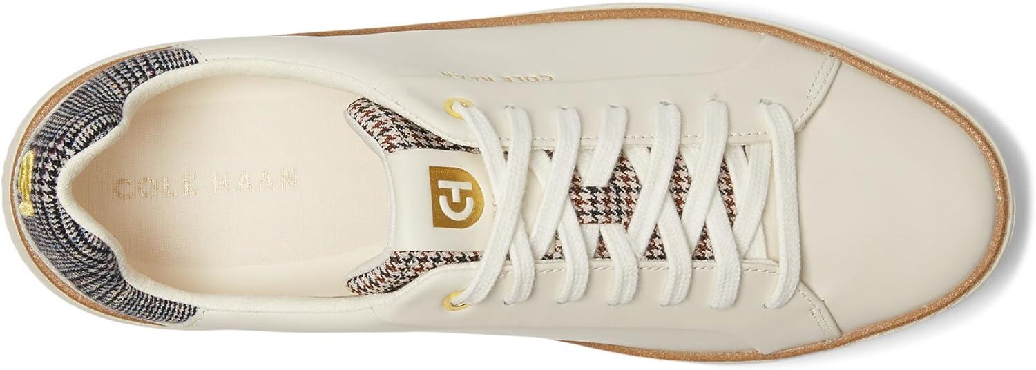 image:imageCole Haan Womens Grandpro Topspin Court SneakerIvoryPlaid
