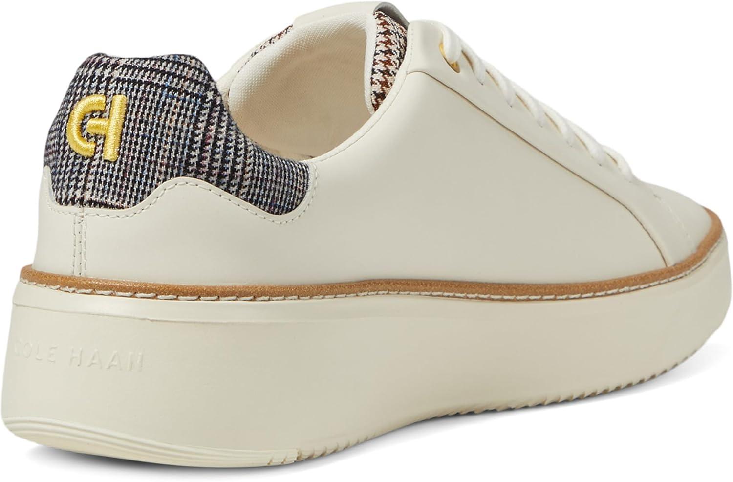 image:imageCole Haan Womens Grandpro Topspin Court SneakerIvoryPlaid