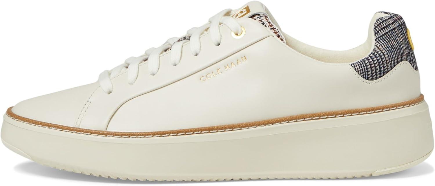 image:imageCole Haan Womens Grandpro Topspin Court SneakerIvoryPlaid