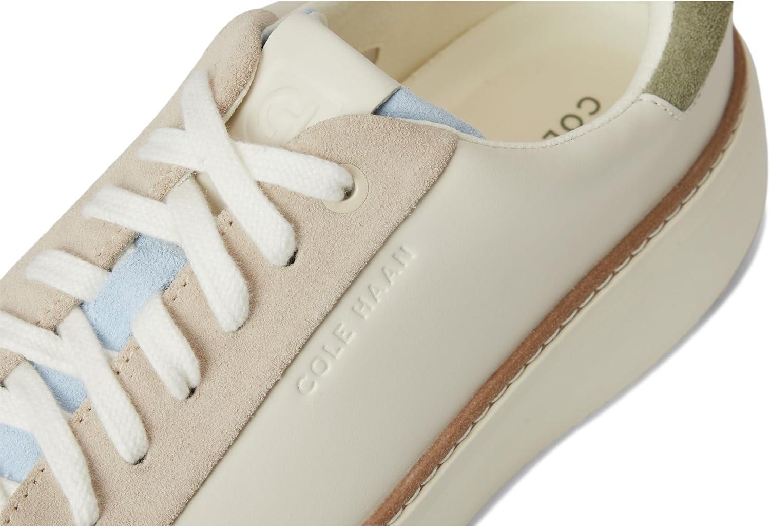 image:imageCole Haan Womens Grandpro Topspin Court SneakerIvorySuede