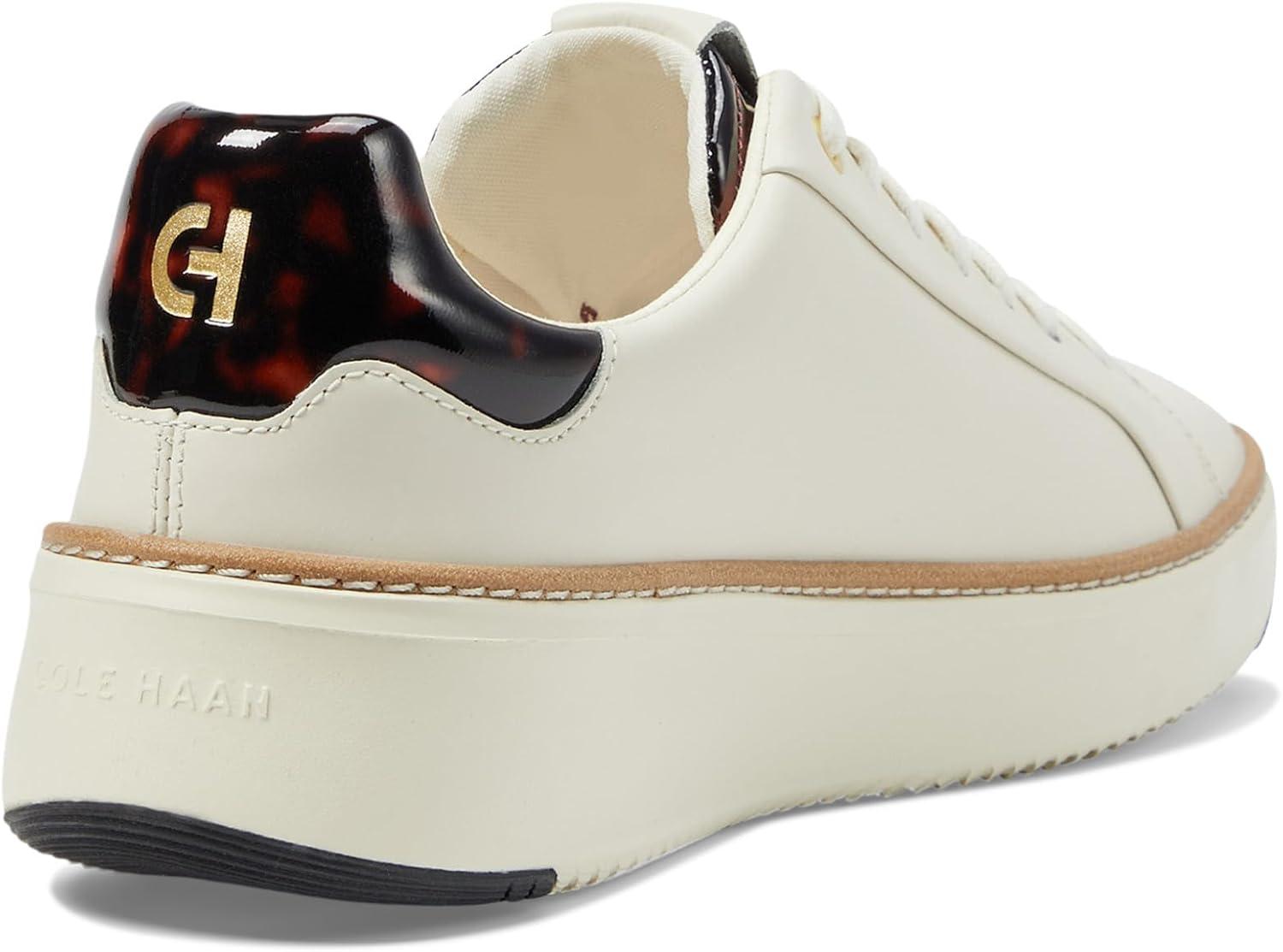 image:imageCole Haan Womens Grandpro Topspin Court SneakerIvoryTortoise Patent