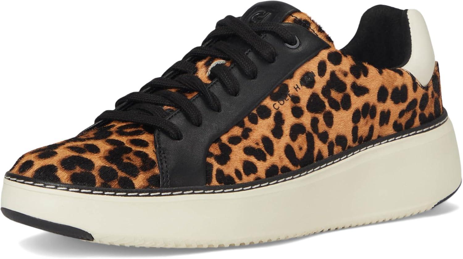 image:imageCole Haan Womens Grandpro Topspin Court SneakerLeopard Print HaircalfBlack