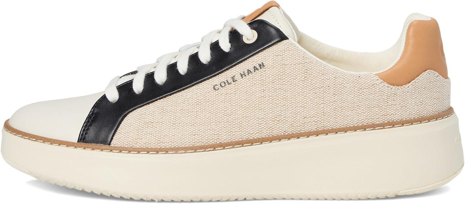image:imageCole Haan Womens Grandpro Topspin Court SneakerNatural CanvasBlack