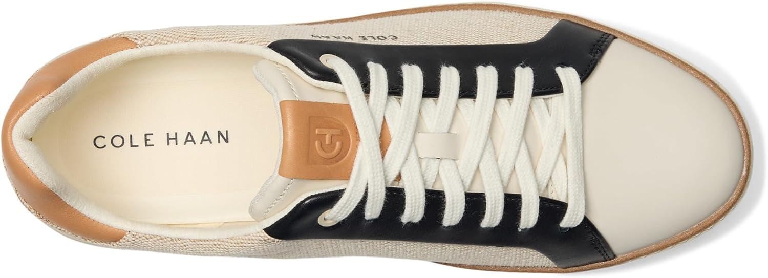 image:imageCole Haan Womens Grandpro Topspin Court SneakerNatural CanvasBlack