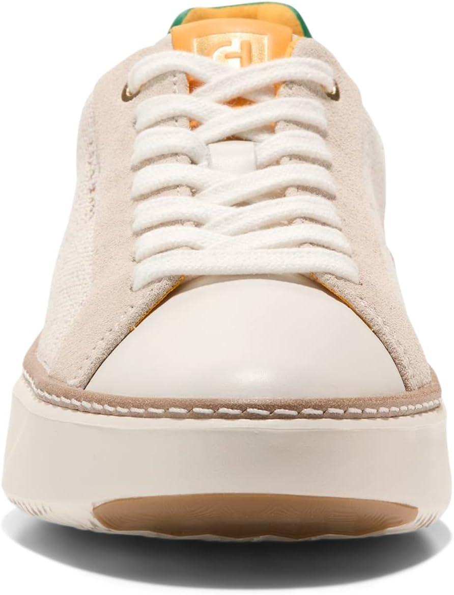 image:imageCole Haan Womens Grandpro Topspin Court SneakerNatural CanvasIvoryGreen Jacket