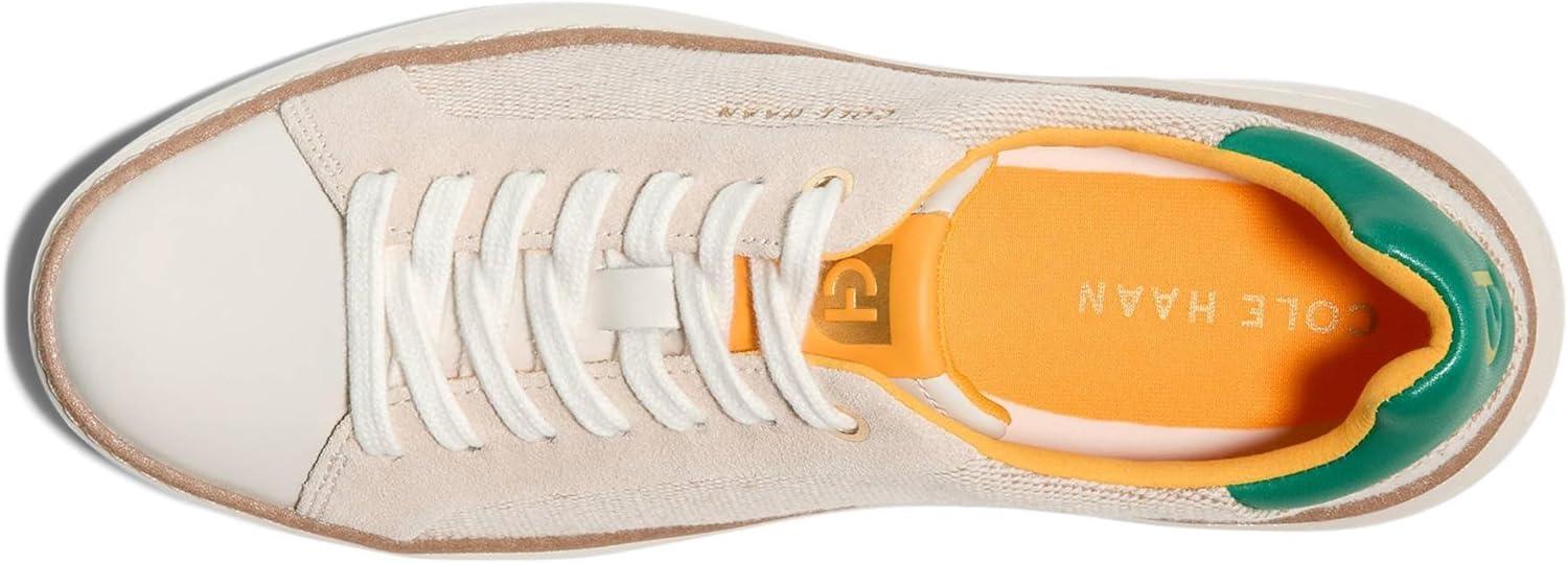 image:imageCole Haan Womens Grandpro Topspin Court SneakerNatural CanvasIvoryGreen Jacket