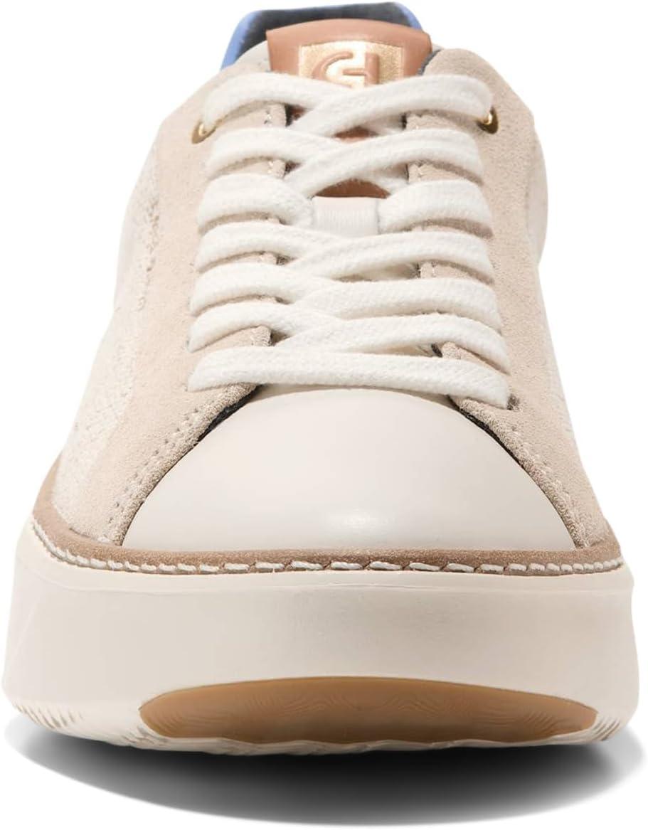 image:imageCole Haan Womens Grandpro Topspin Court SneakerNatural CanvasIvoryVista Blue