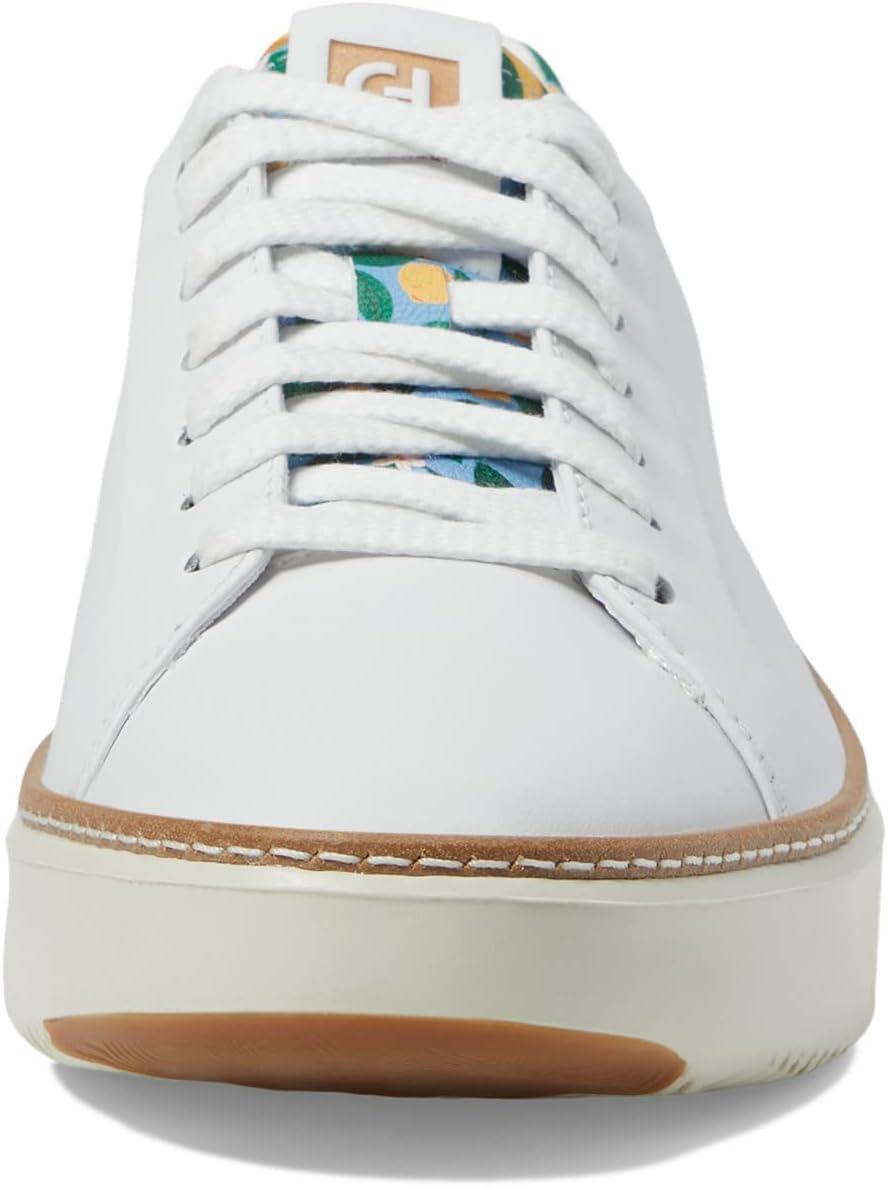 image:imageCole Haan Womens Grandpro Topspin Court SneakerOptic White Azure Lemon Print