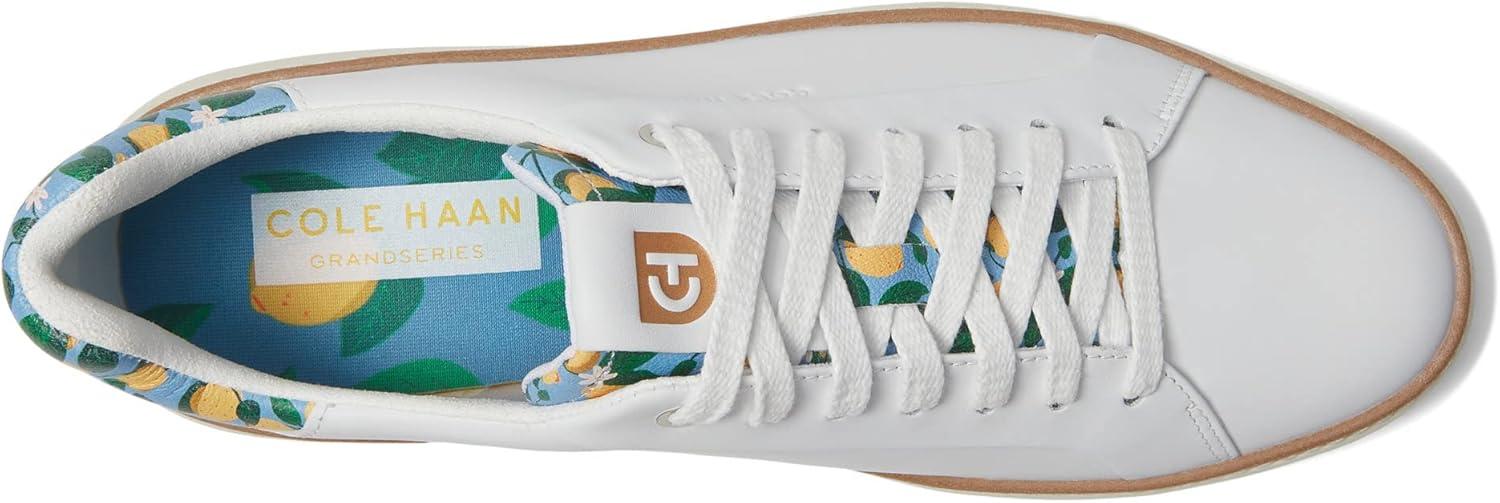 image:imageCole Haan Womens Grandpro Topspin Court SneakerOptic White Azure Lemon Print