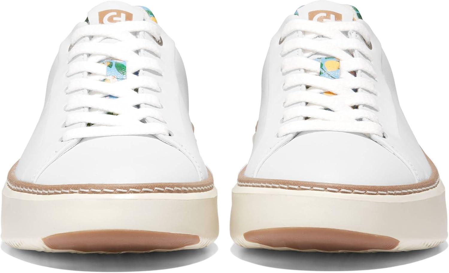 image:imageCole Haan Womens Grandpro Topspin Court SneakerOptic WhiteAzure Lemon Print