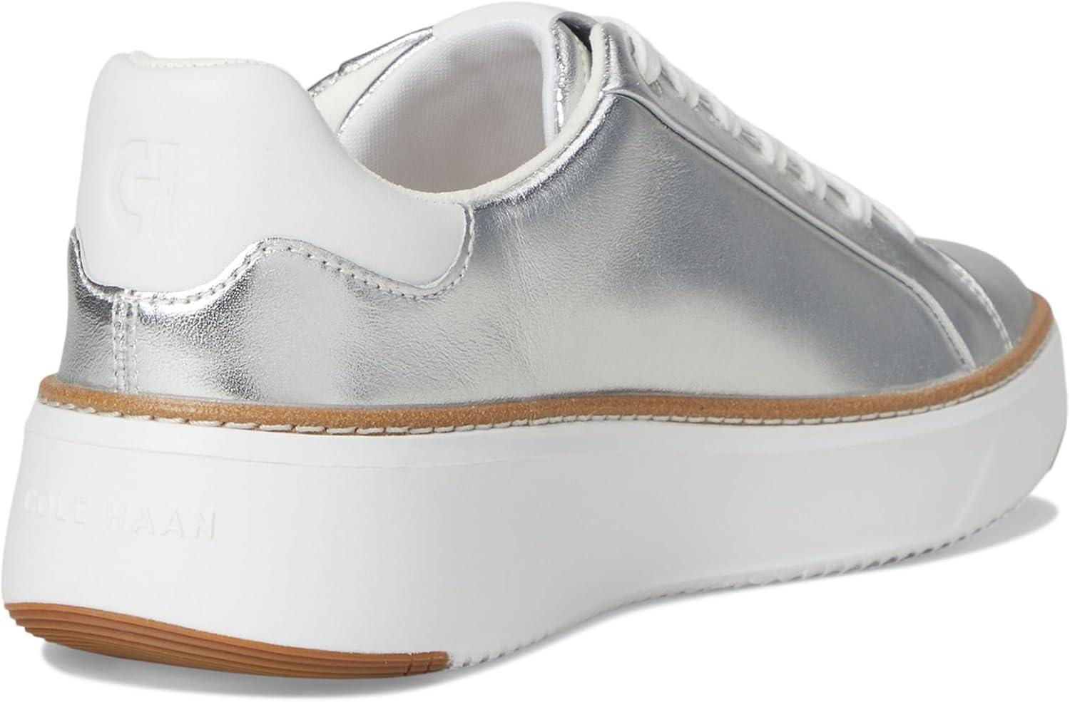 image:imageCole Haan Womens Grandpro Topspin Court SneakerSilver TalcaWhite