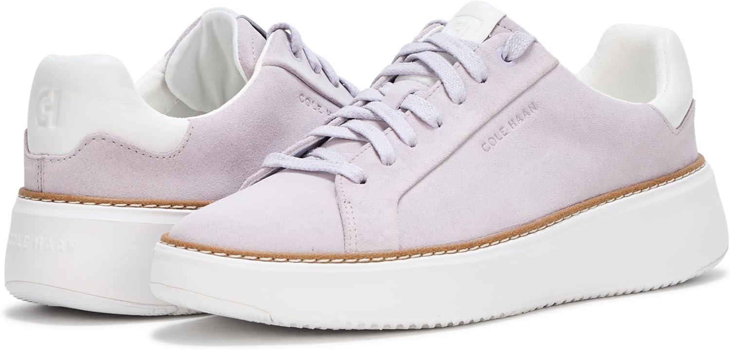 image:imageCole Haan Womens Grandpro Topspin Court SneakerThistle SuedeWhite