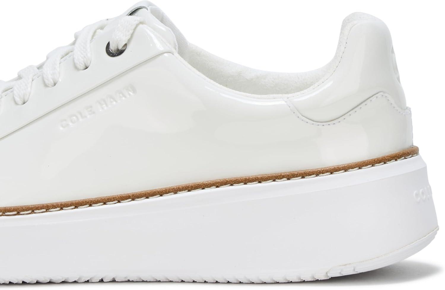 image:imageCole Haan Womens Grandpro Topspin Court SneakerWhite PatentWhite
