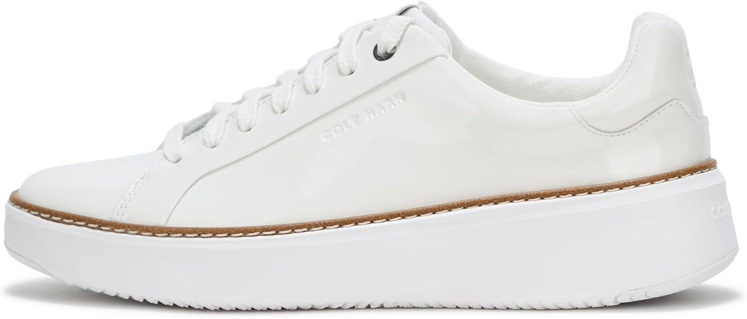 image:imageCole Haan Womens Grandpro Topspin Court SneakerWhite PatentWhite