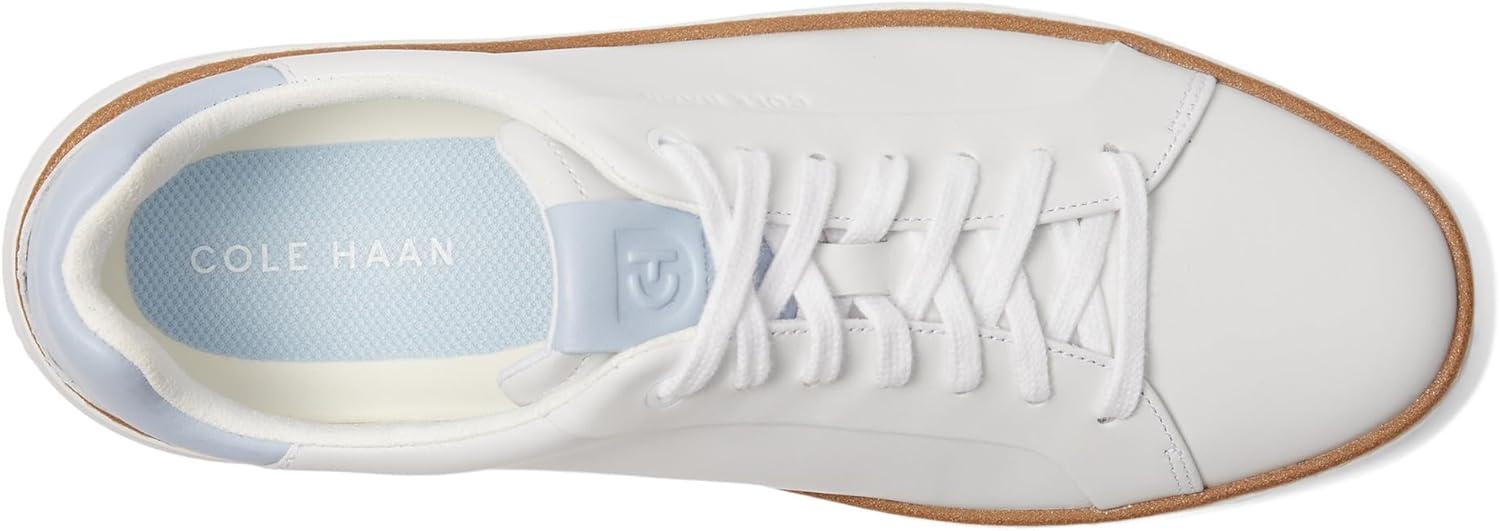 image:imageCole Haan Womens Grandpro Topspin Court SneakerWhite Perforated LeatherSkyway