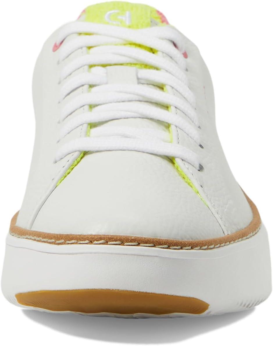 image:imageCole Haan Womens Grandpro Topspin Court SneakerWhite Tumbled LeatherCam