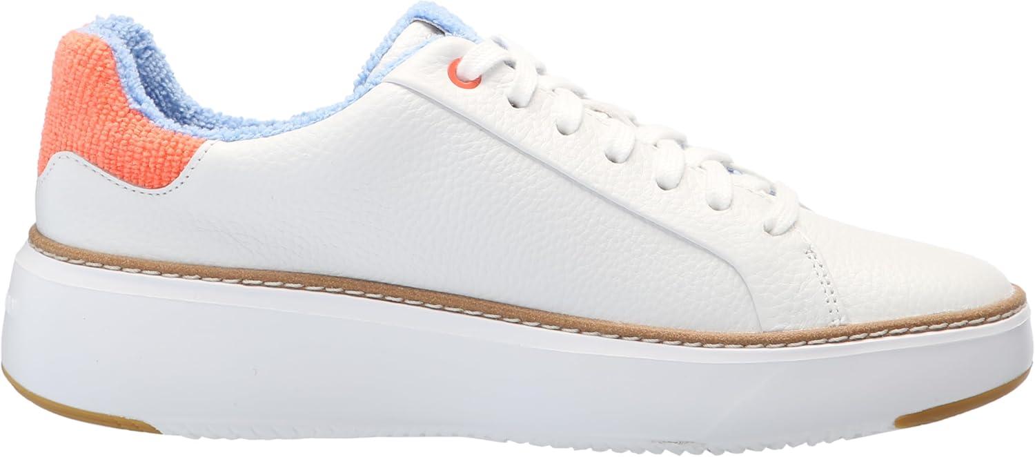 image:imageCole Haan Womens Grandpro Topspin Court SneakerWhite Tumbled LeatherNast