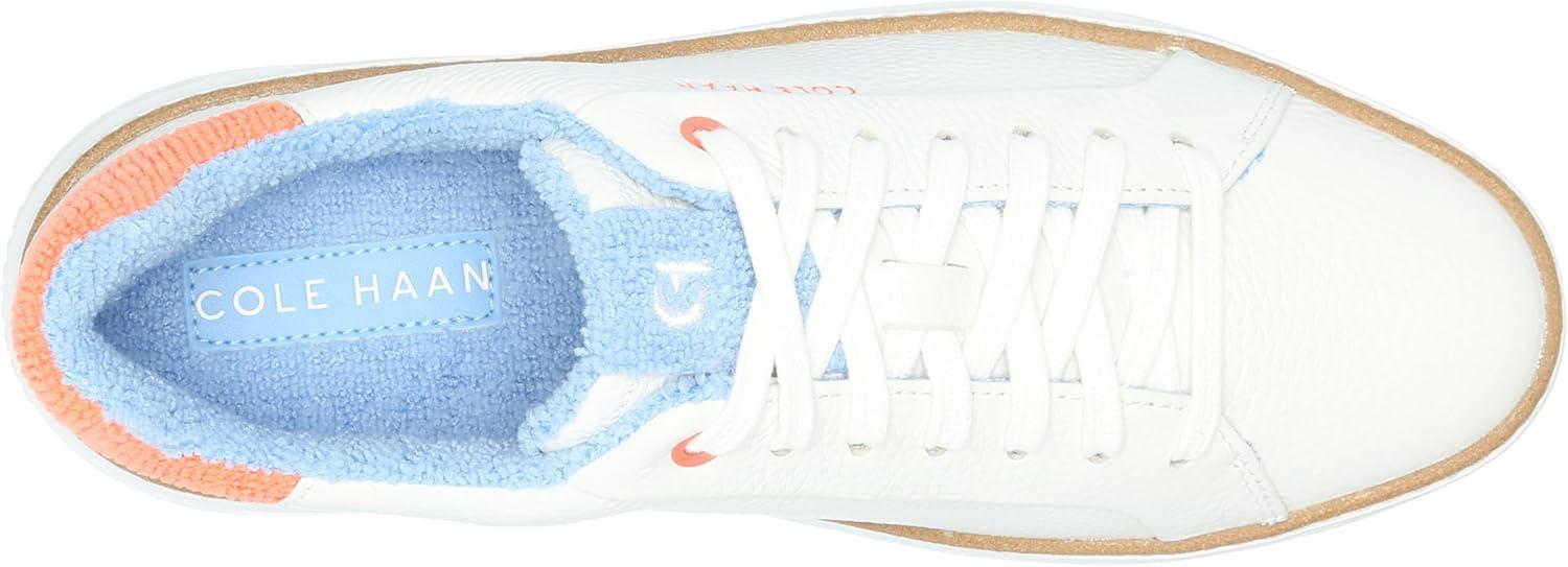 image:imageCole Haan Womens Grandpro Topspin Court SneakerWhite Tumbled LeatherNast