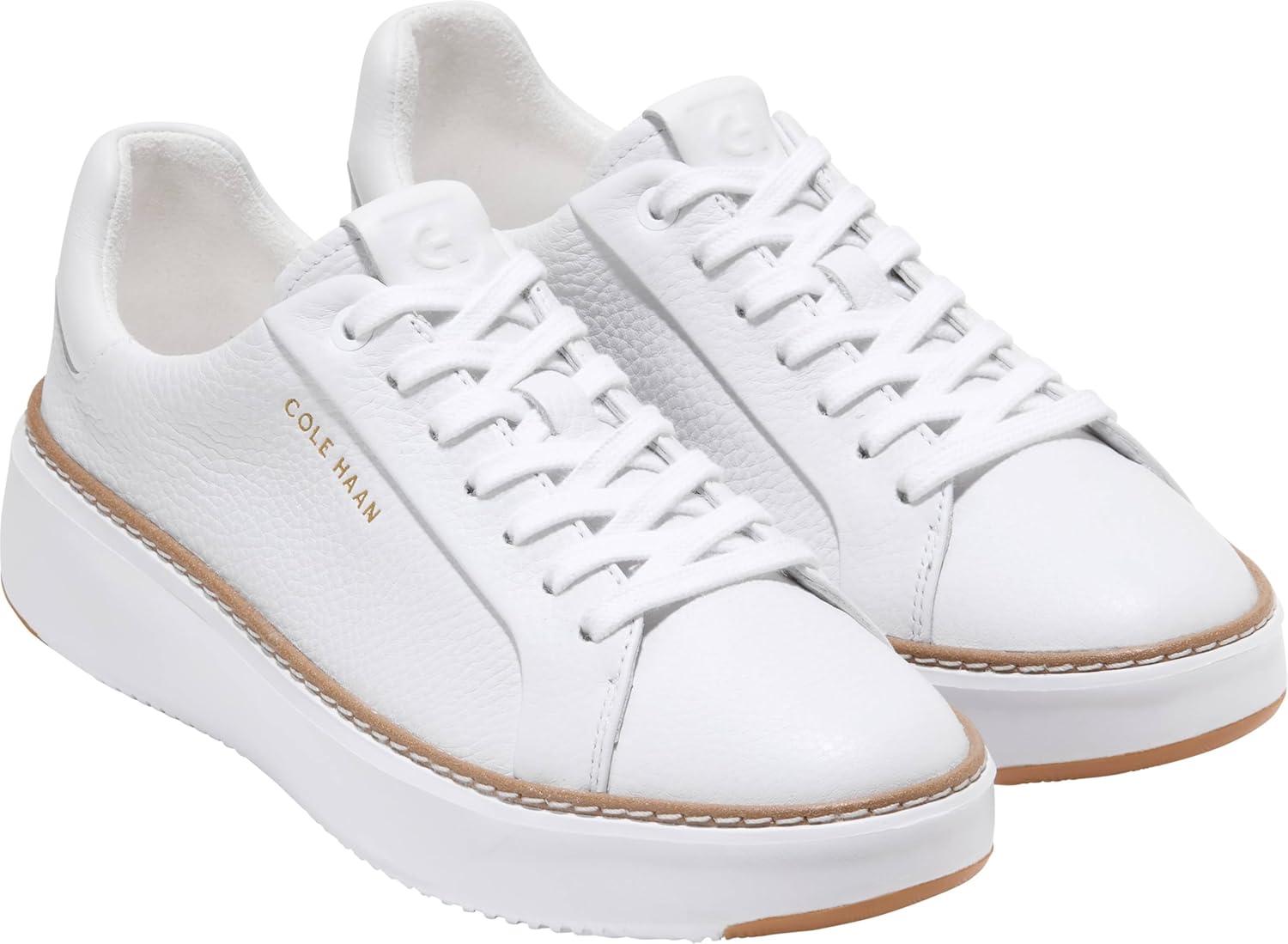image:imageCole Haan Womens Grandpro Topspin Court SneakerWhite Waterproof Leather