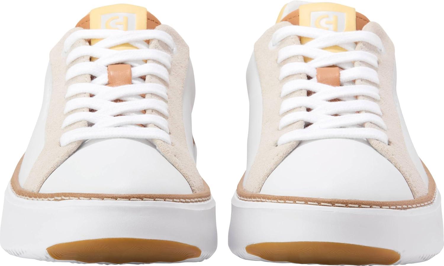 image:imageCole Haan Womens Grandpro Topspin Court SneakerWhiteBirch Suede