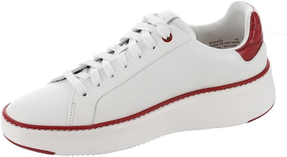 image:imageCole Haan Womens Grandpro Topspin Court SneakerWhiteRed Croc Print