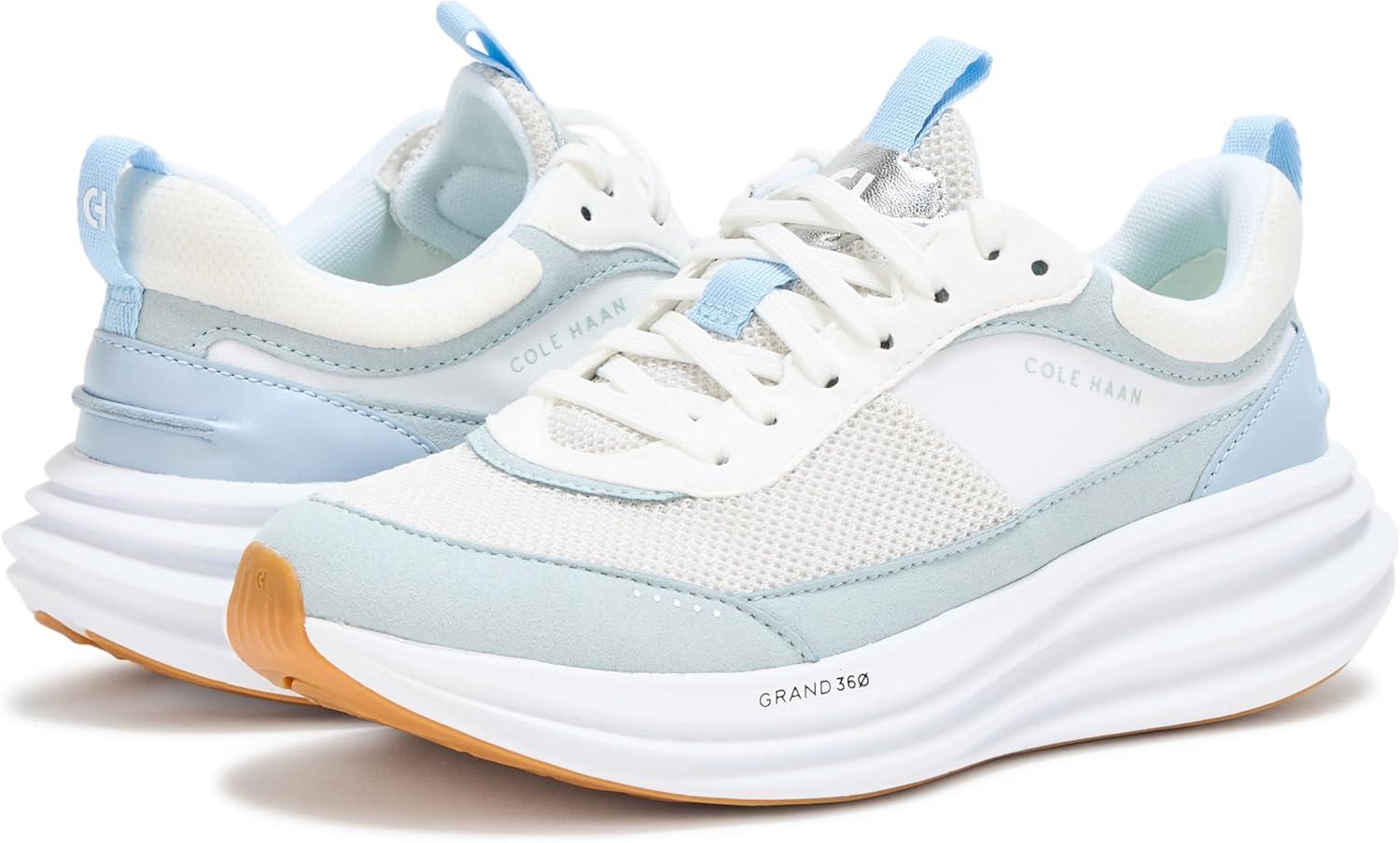 image:imageCole Haan Womens Originalgrand Quadstreak RunningOptic WhiteSkywayTalca SilverOptic White