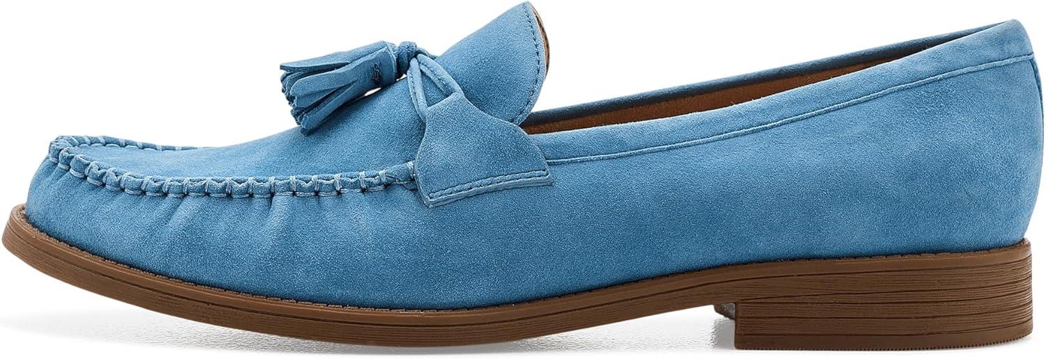 image:imageCole Haan Womens Stassi Soft Tassel LoafersProvincial Blue Suede