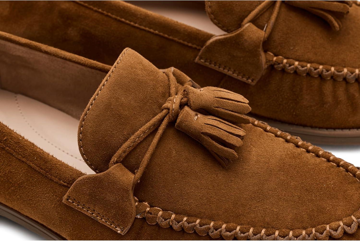 image:imageCole Haan Womens Stassi Soft Tassel LoafersTobacco Suede