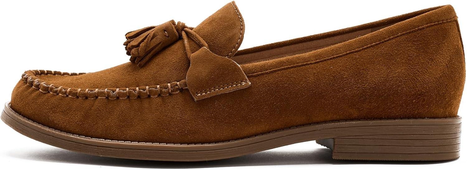 image:imageCole Haan Womens Stassi Soft Tassel LoafersTobacco Suede