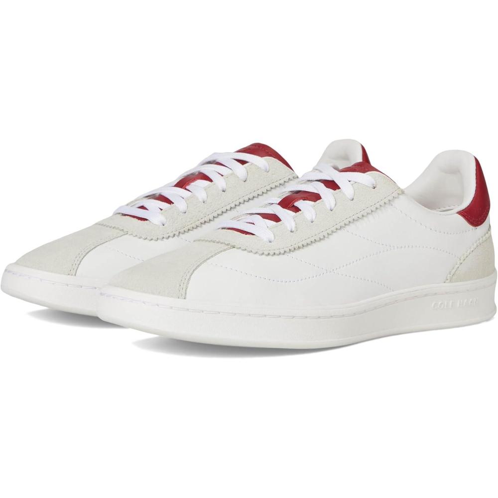 image:imageCole Haan Womens Grand Crosscourt Brynn SneakerWhiteSilver Birch SuedeLeopard SuedeGumWhite