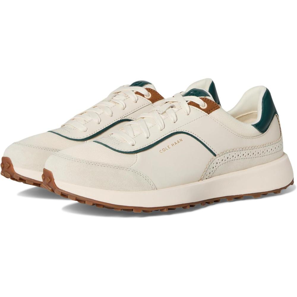 image:imageCole Haan Womens Grand Crosscourt Hallet RunnersIvory MeshLeatherTobacco Suede