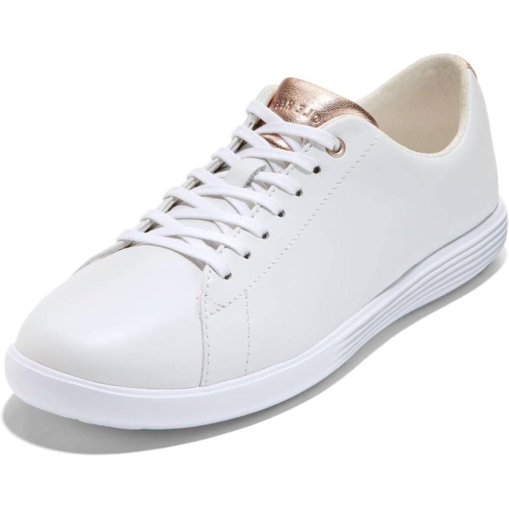 image:imageCole Haan Womens Grand Crosscourt LeatherOptic WhiteRose Gold