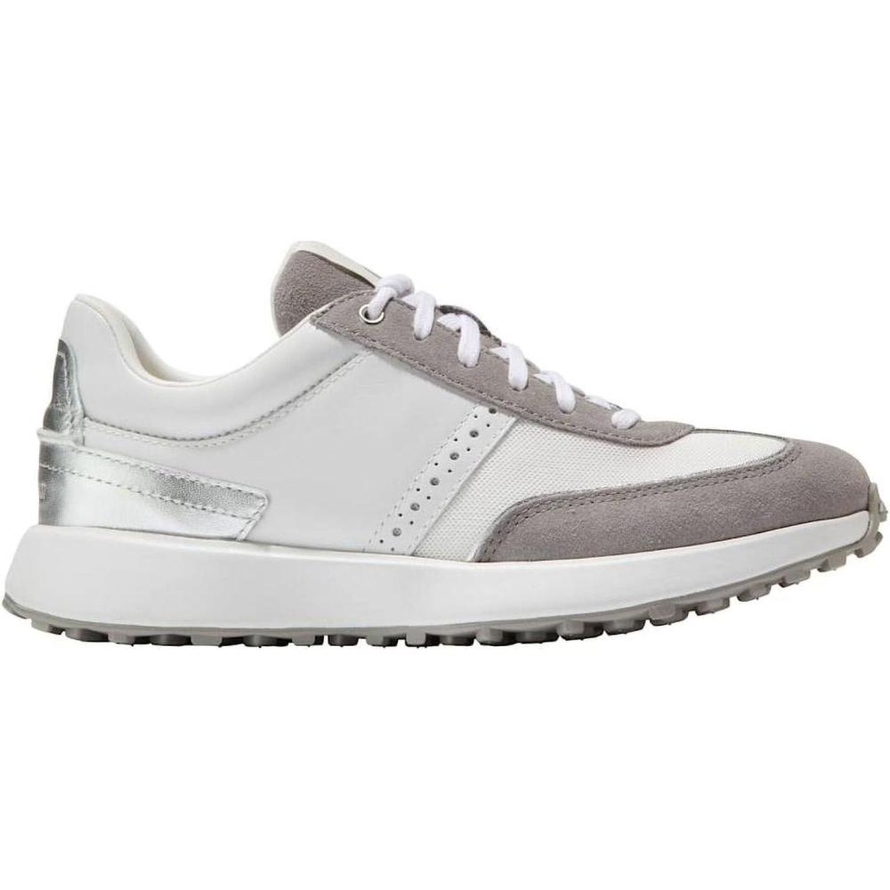 image:imageCole Haan Womens Grand Crosscourt Meadow RunnerWhite MeshLeatherDecember Sky SuedeSilver