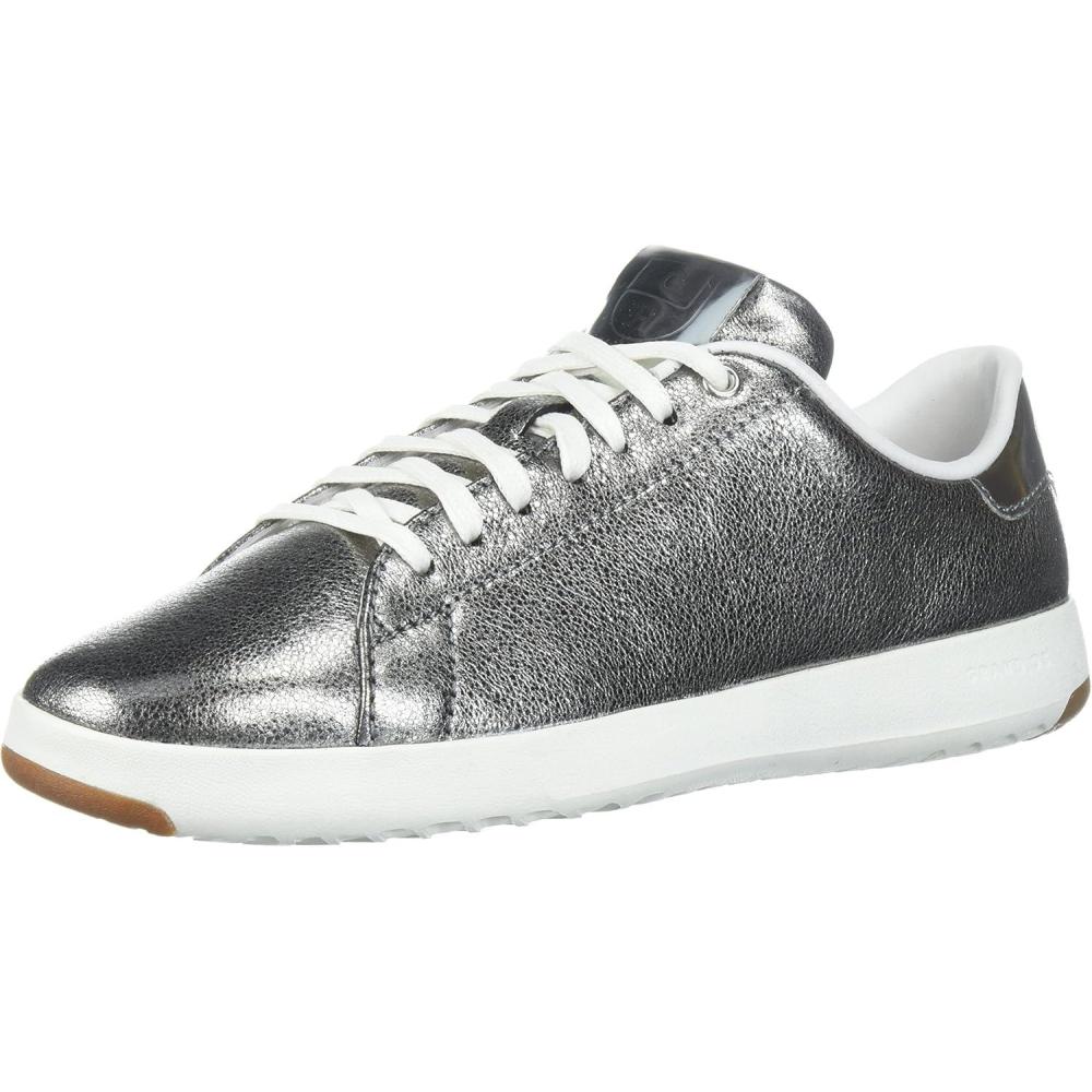 image:imageCole Haan Womens GrandPro Tennis Leather Lace OX Fashion SneakerAnthracite GlitterWhite