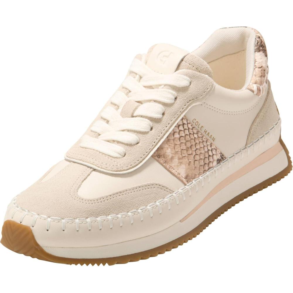 image:imageCole Haan Womens Grandpro PremierCh Powder LthrSand Dollar SdeMojave Snake Print Lthr
