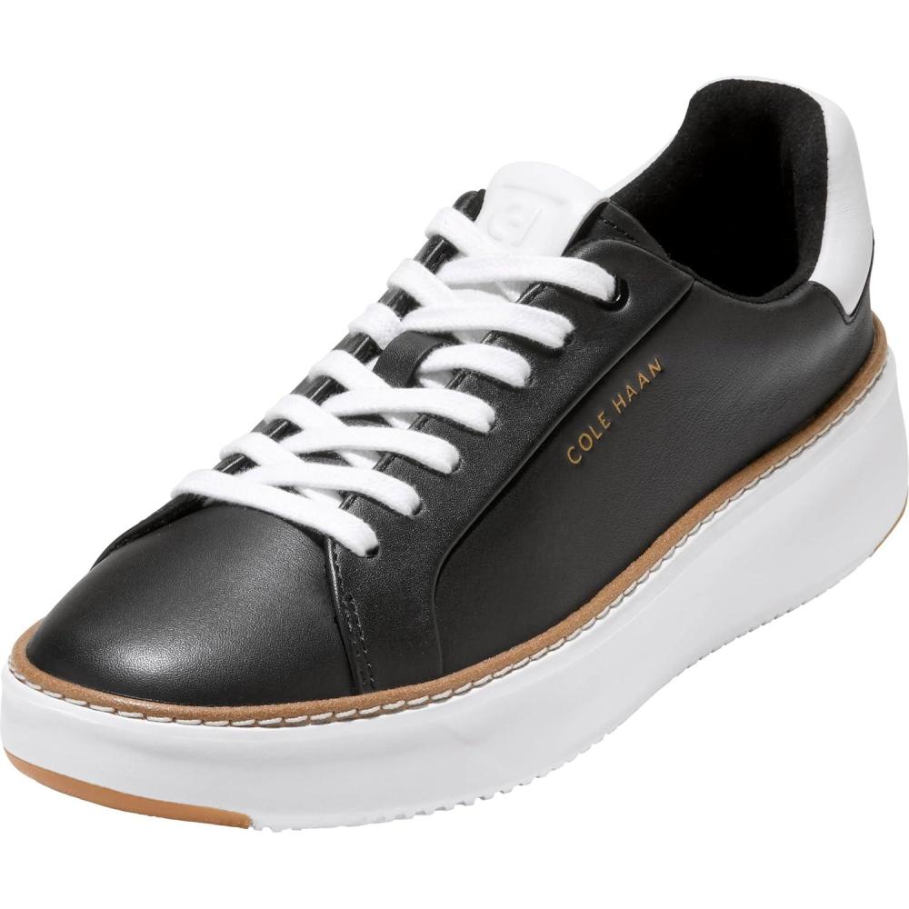 image:imageCole Haan Womens Grandpro Topspin Court SneakerBlack Waterproof Leather