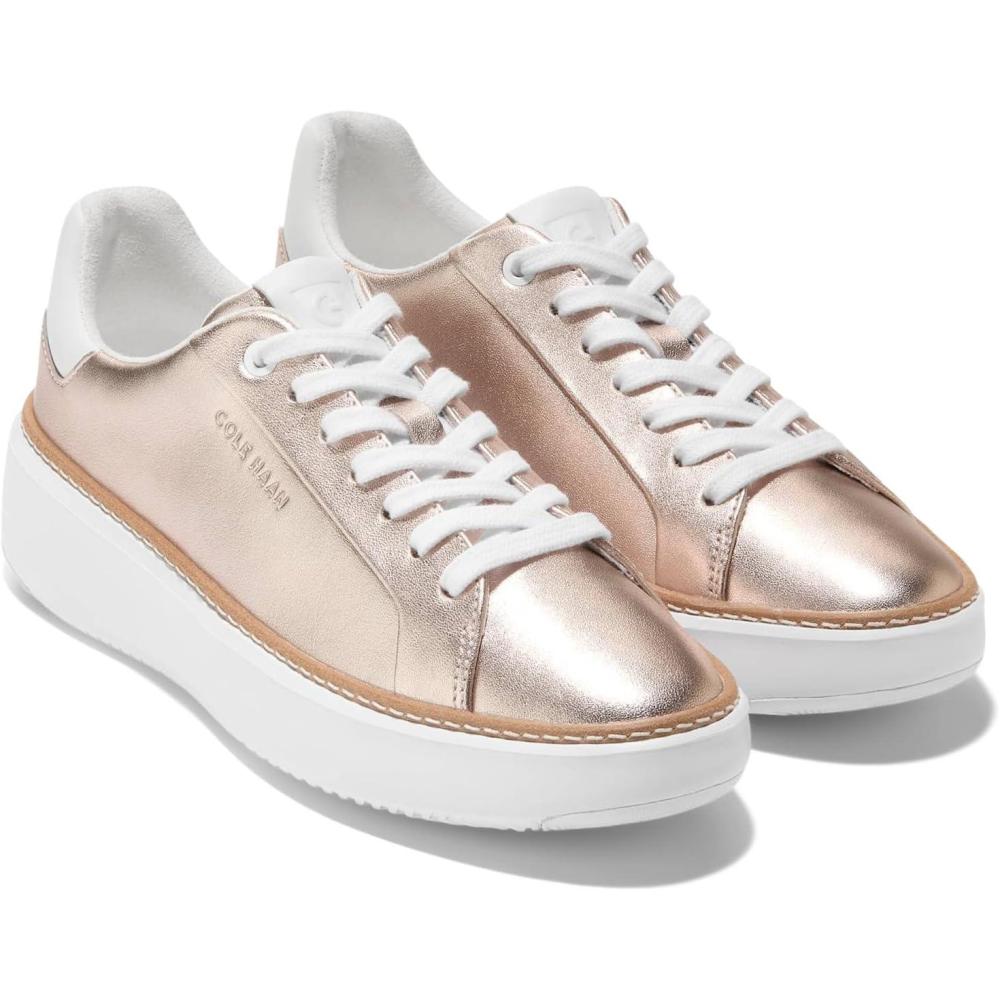 image:imageCole Haan Womens Grandpro Topspin Court SneakerMetallic Rose Gold