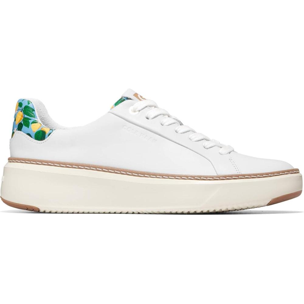 image:imageCole Haan Womens Grandpro Topspin Court SneakerOptic WhiteAzure Lemon Print
