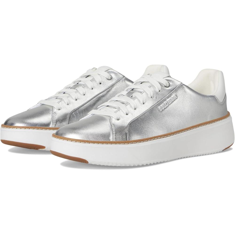 image:imageCole Haan Womens Grandpro Topspin Court SneakerSilver TalcaWhite